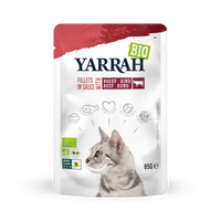 Yarrah organic fillet for cats - beef (14x85gr)